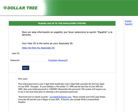 If you are a Dollar Tree associate and need to find your ID number, you can use this webpage to enter your personal information and retrieve your ID. . Https mydoculiverycomdollartree